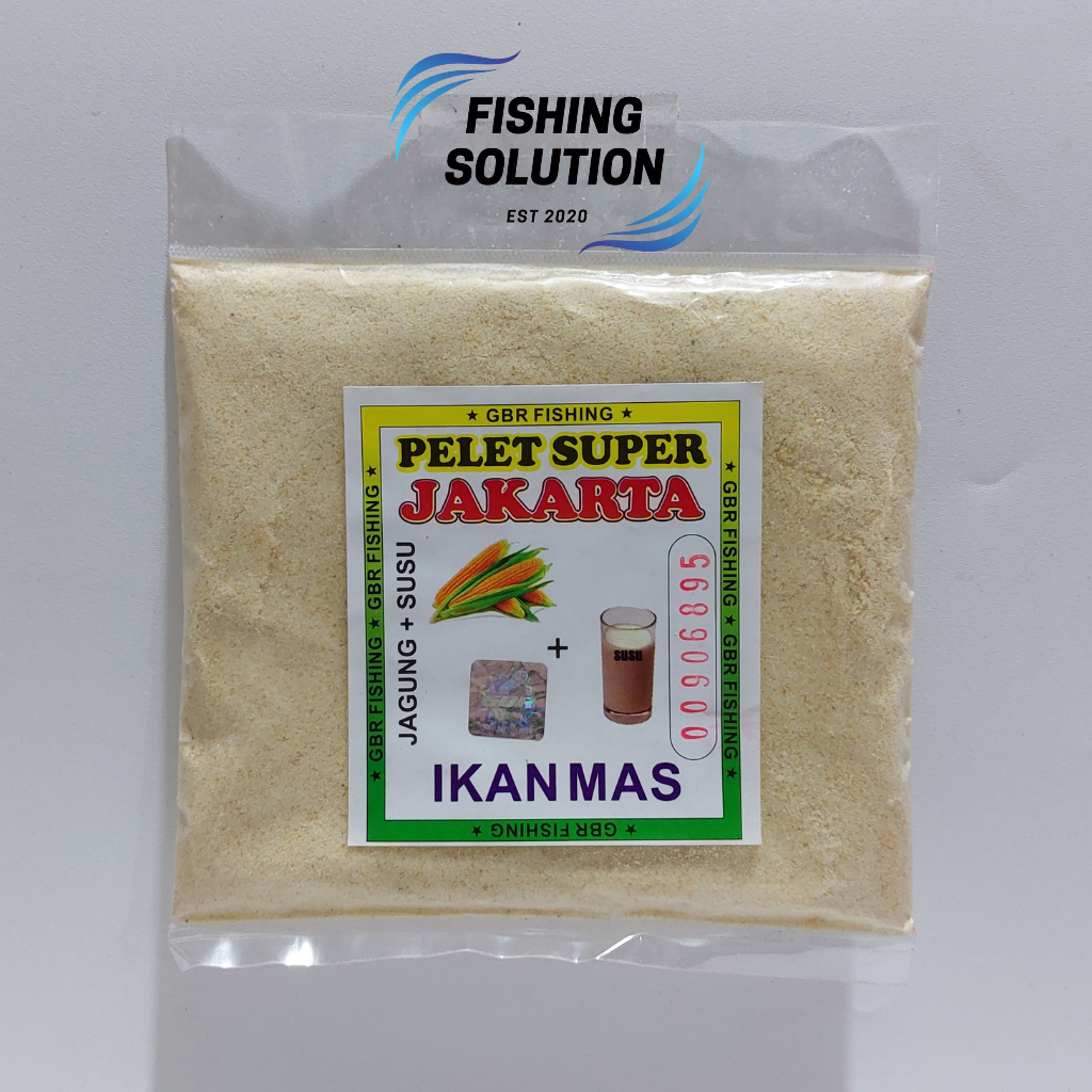 Umpan Pelet Super Jakarta Aroma Jagung Susu Ikan Mas GBR