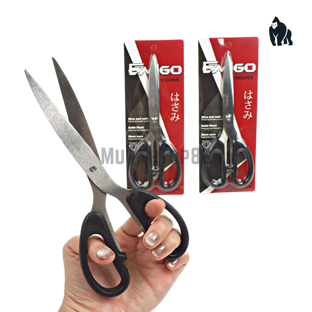 

Gunting Emigo EM-185 Besar 8" Inch Hitam / Large Stainless Steel Scissors [PER PCS]