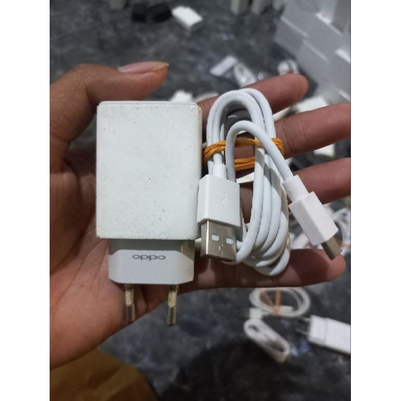 charger original cabutan hp oppo 5W 1A micro usb A3S A37 A57 dll