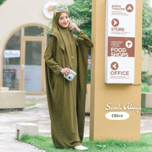 Abaya Remaja set Hijab Syari | Dress Wanita
