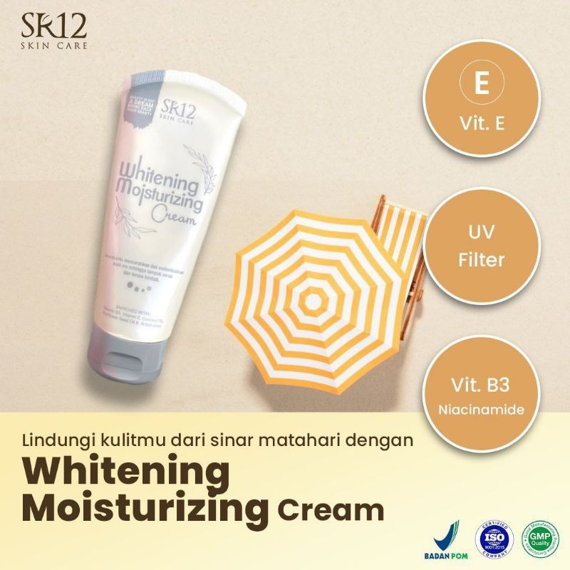 SR12 WHITENING MOISTURIZING CREAM SR12/ KRIM PEMUTIH WAJAH DAN BADAN SR12