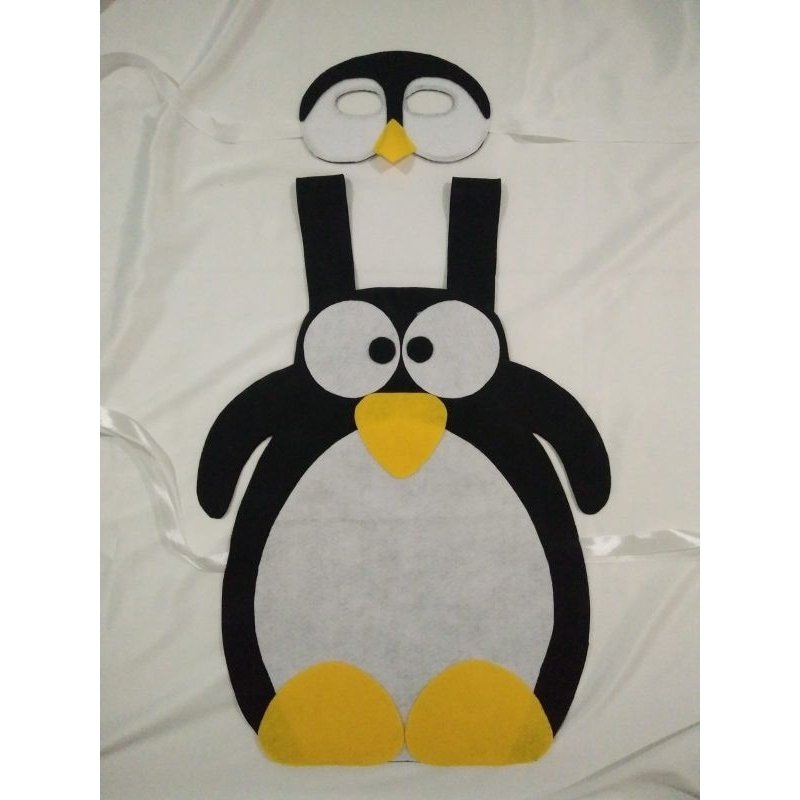 PO Kostum Karnaval anak Set Pinguin Topeng/Baju karnaval anak tk