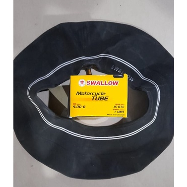 Ban Dalam Swallow 4.00-8, Untuk Bajaj Roda 3 Orange, TVS dan RE - Kurnia Jaya Jakarta