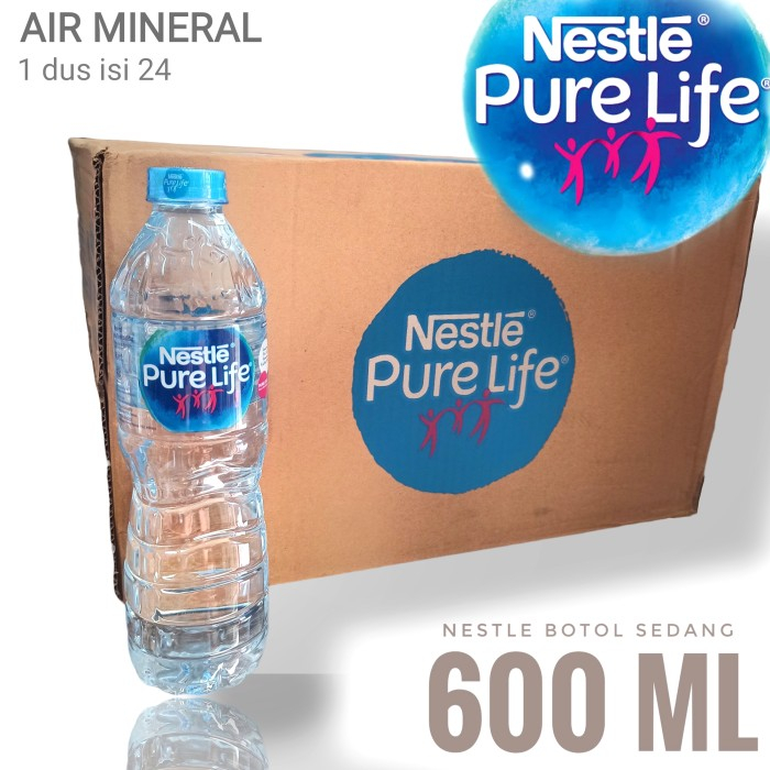 

Nestle pure life botol 600ml dus khusus instan