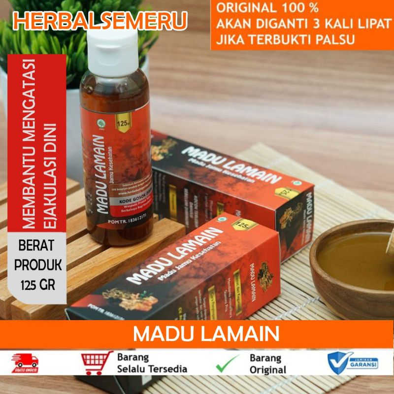 

MADU LAMAIN HERBAL ORIGINAL PENAMBAH STAMINA PRIA MENGATASI LEMAH SYAHWAT DAN EJAKULASI 100% ASLI