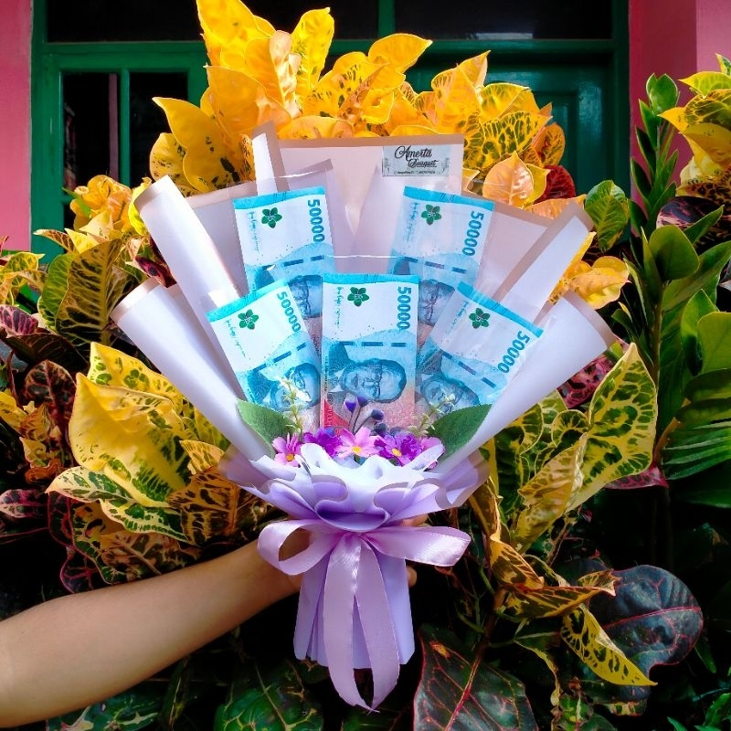

[ 5 SLOT ] BUKET UANG KOSONG 5 LEMBAR / KERANGKA BUKET UANG KOSONG / BOUQUET MONEY / BUKET KOSONGAN