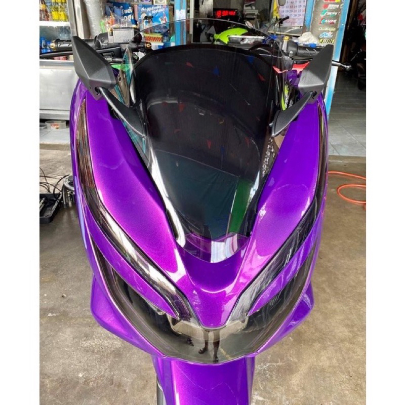 Visor pcx 150+spion - Visor pcx 150 lokal spion - tebal 3mm (PECAH KITA KIRIM ULANG)