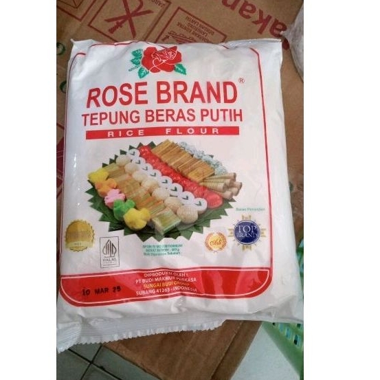 

Tepung Beras Rose brand 500gr / Bahan Kue / Tepung Beras / Tepung Beras Murah