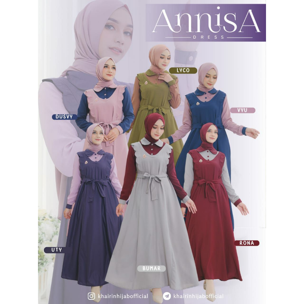 ANNISA DRESS BY KHAIRIN HIJAB