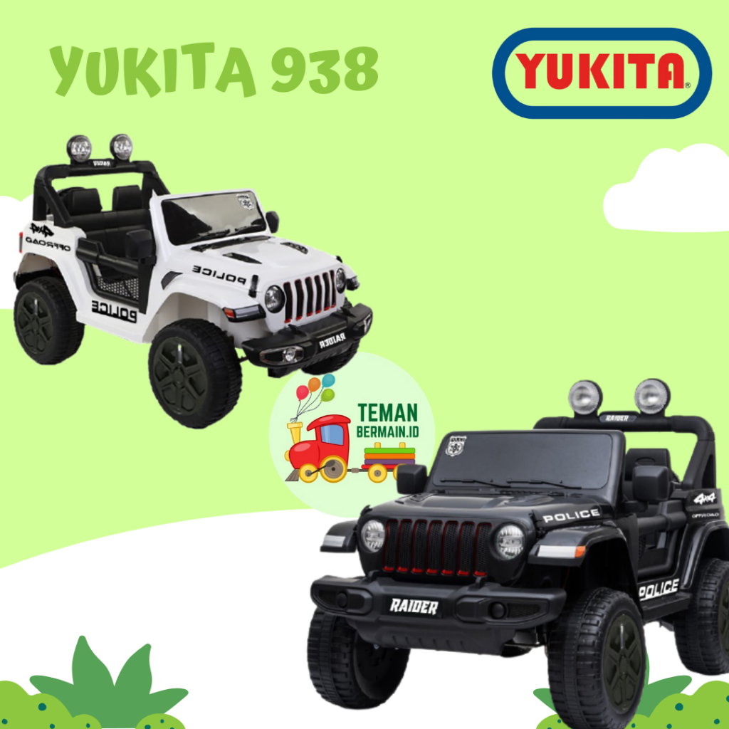 Mobil-Mobilan Aki jeep Police Yukita 938 (NON PAINT)