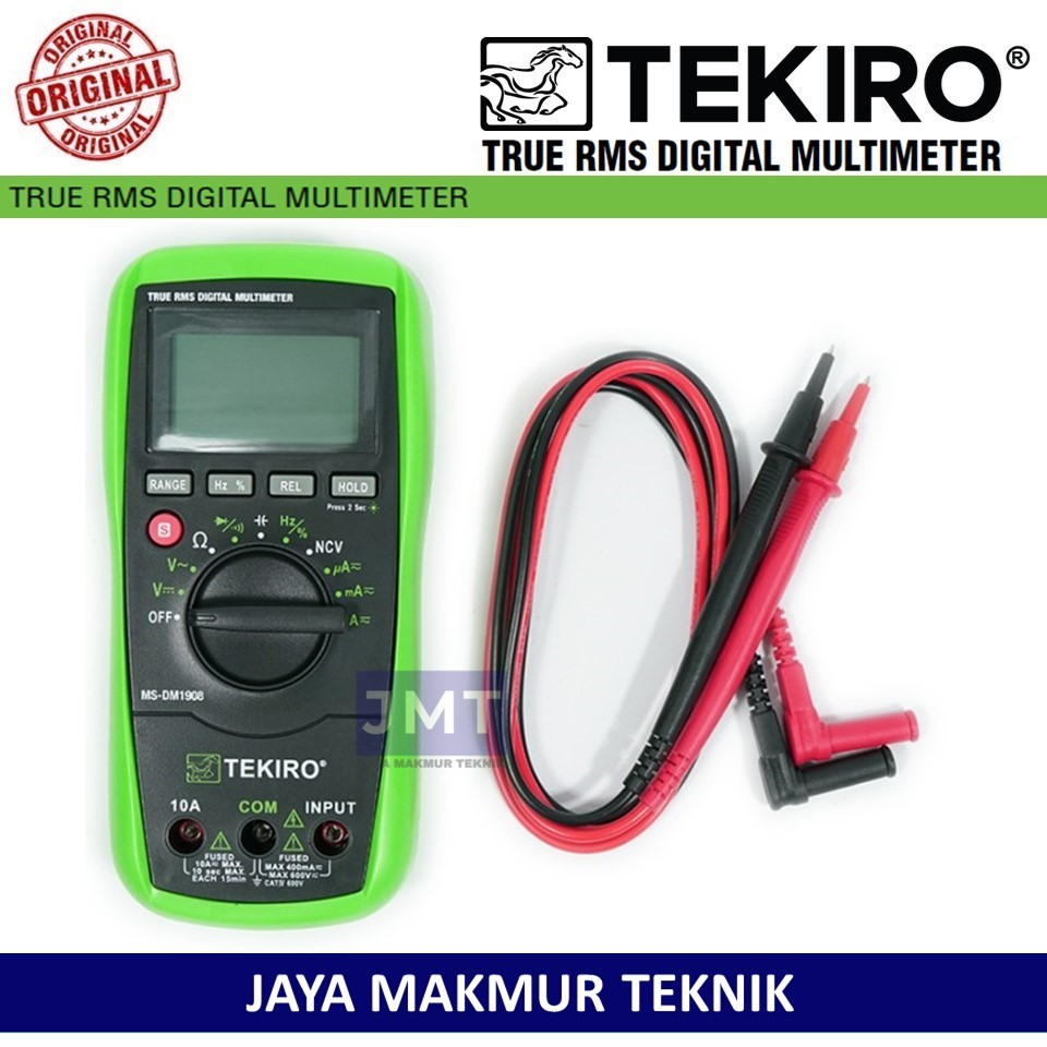 TEKIRO Digital Multimeter True RMS Multitester Digital Original