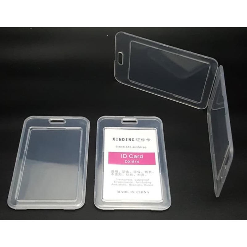 

frame casing box tempat ID card flashdisk holder bening tutup portrait