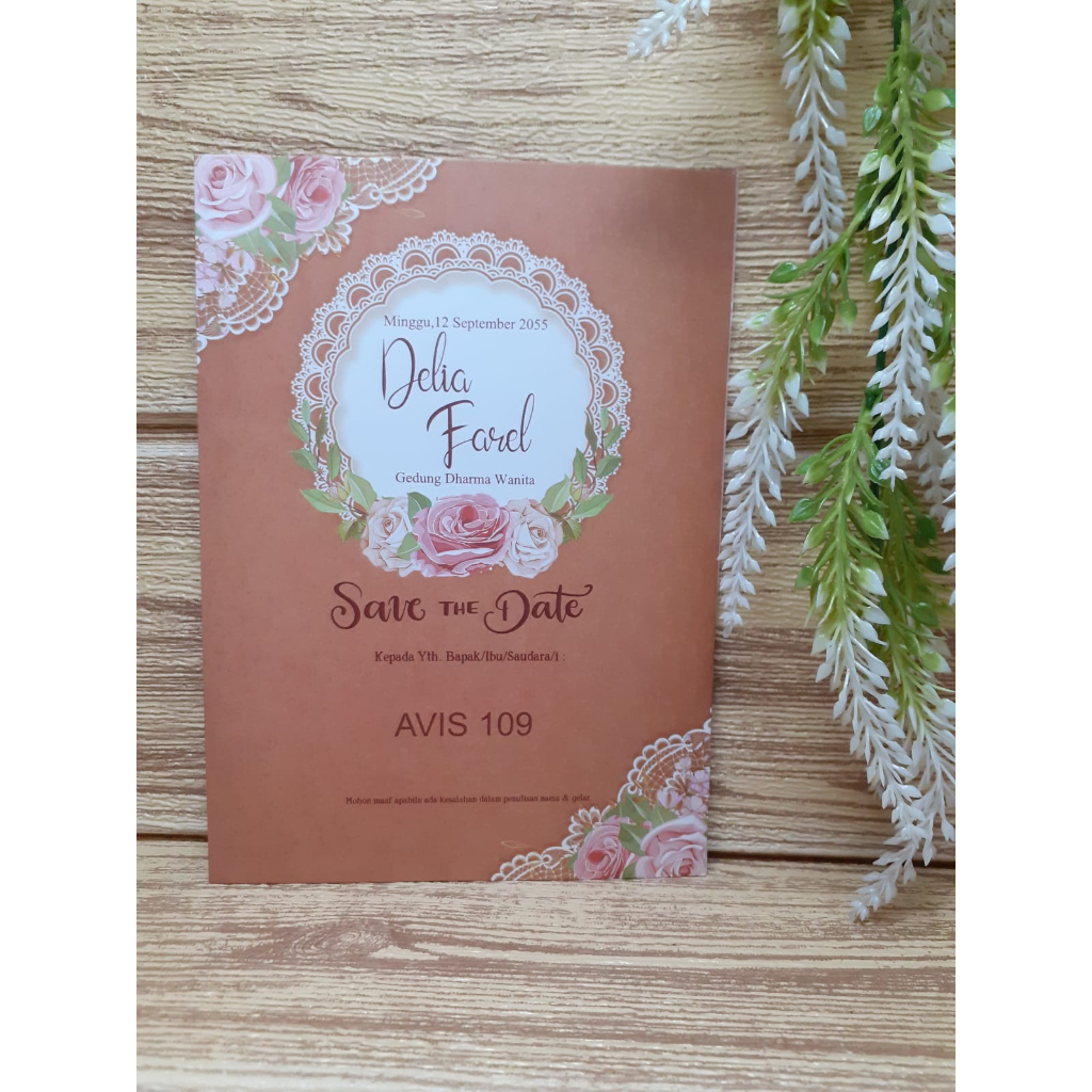 Blangko Undangan Avis 109 Murah