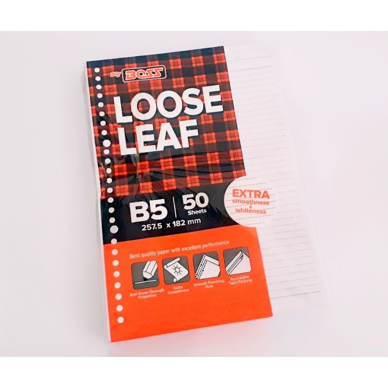 

Big Boss Loose Leaf B5 50 sheets