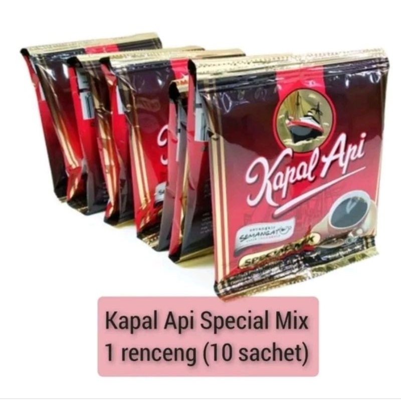 

kapal api special mix 1 renceng ( isi 10 sachet )