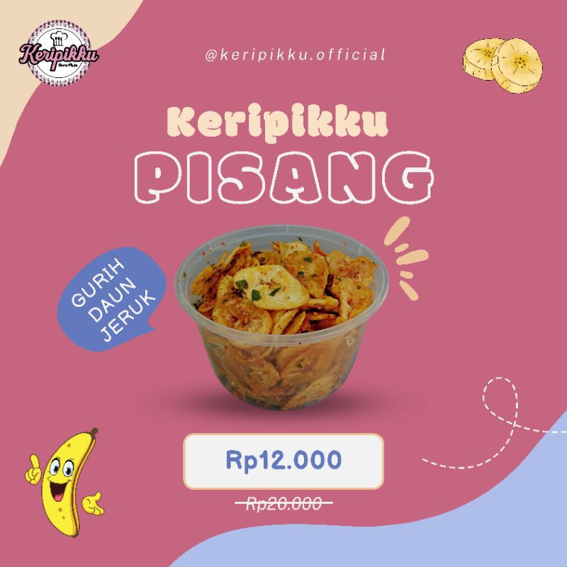 

Keripikku pisang rasa pedas daun jeruk