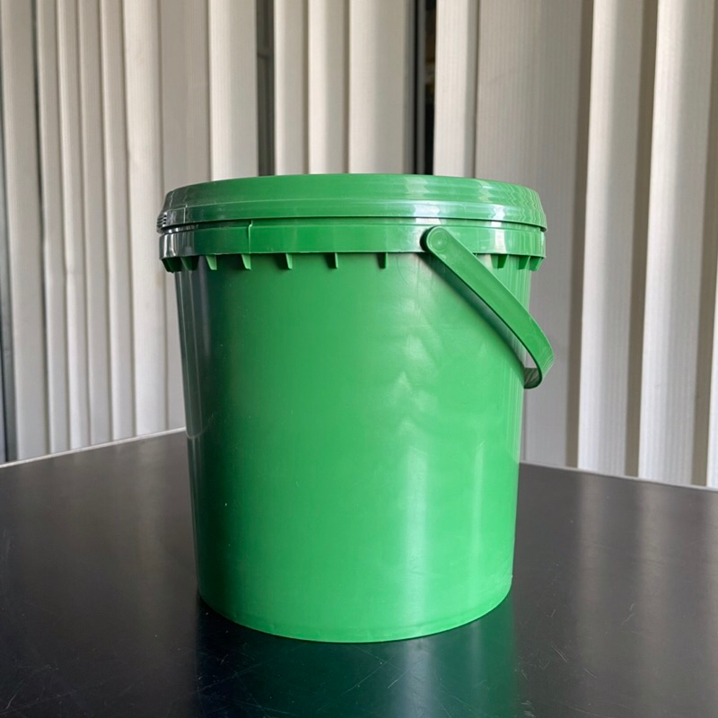 Ember plastik 4 liter Pail 4 liter (4.5KG) cocok untuk selai, cat dan penyimpanan makanan (Hijau)