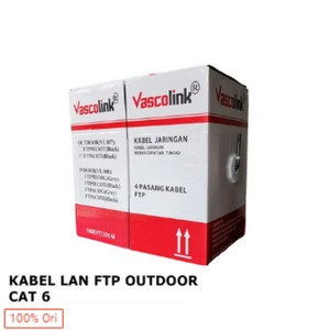 CABLE LAN VASCOLINK FTP CAT6 OUTDOOR BLACK