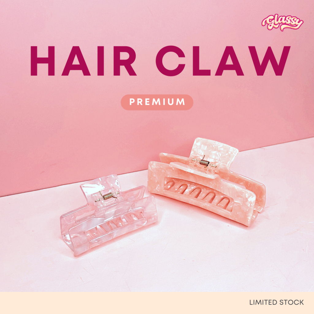 SQUARE Hair Claw Korean Jepitan Rambut Wanita Hair Clip
