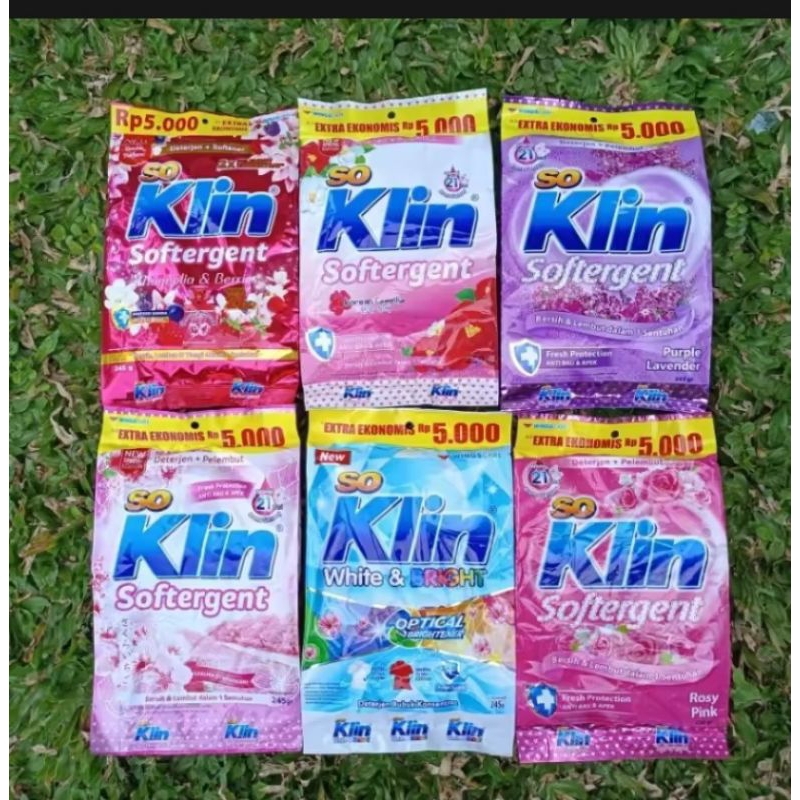 detergen bubuk sabun cuci pakaian|soklin softergen 5000