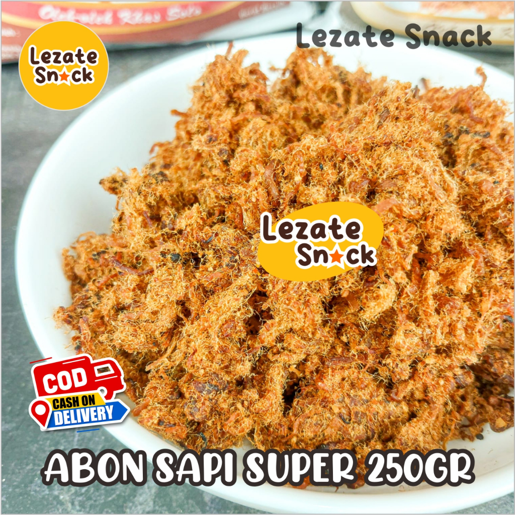 

Abon Sapi Super 250GR Murah Rasa Pedas & Manis Asli Solo Halal Gurih WAP SNACK / Abon Sapi Super Khas Solo Boyolali Abon Sapi Kiloan