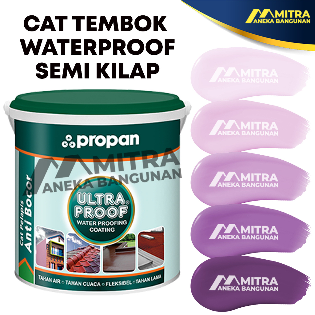 ULTRAPROOF PROPAN 4KG CAT TEMBOK WATERPROOF / UNGU 005