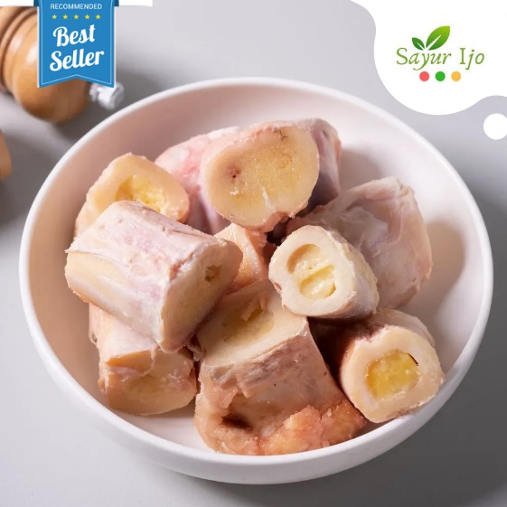 

Tulang Sumsum Kaki Sapi Fadagi 0.9 - 1 KG / Pack Fresh Frozen Beef Leg Marrow Segar