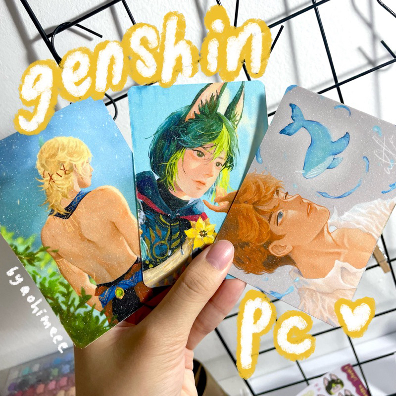Genshin Impact Photocard | Kaveh Tighnari Ayato Xiao Childe Tartaglia Albedo | Merch Art Print by Ao