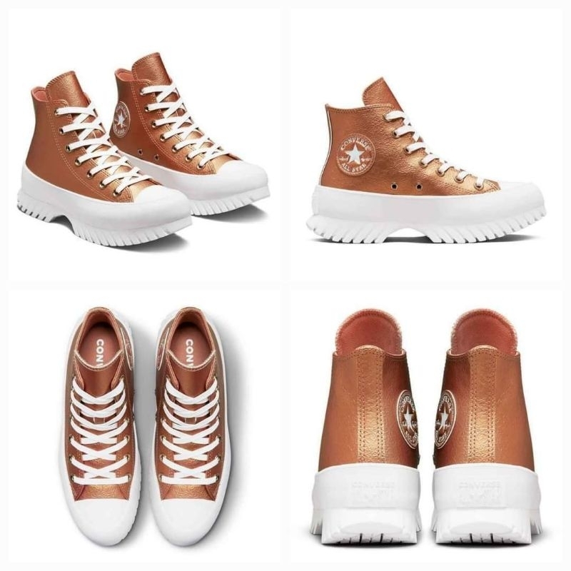 SALEEE 100% Original Converse Chuck Taylor All Star Lugged 2.0 Gold Women's Sneakers Shoes Kode Prod