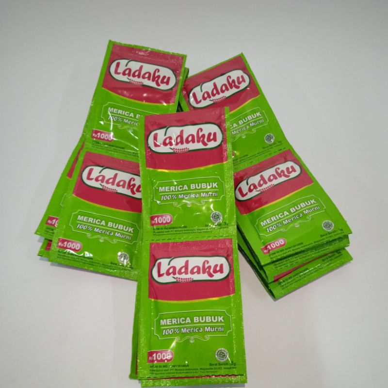 

Lada Bubuk 1 Renceng (12 sachet) | Ladaku