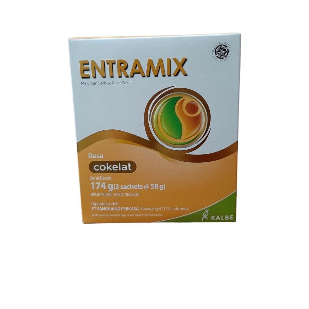 

Entramix 174 gram Rasa Coklat Minuman serbuk rasa coklat & rasa vanila