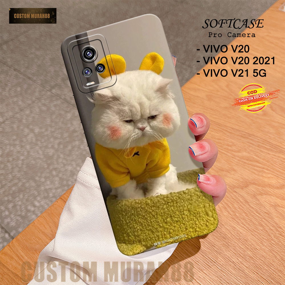 Case Vivo V20 / V20 2021 & V21 5G Terbaru - Fashion Case CATS - Casing Hp Vivo V20 / V20 2021 & V21 