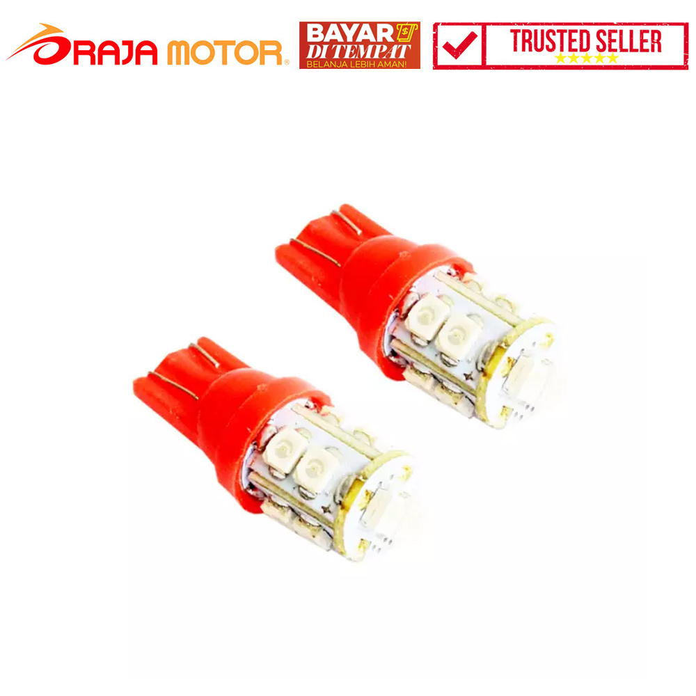 Lampu Sen LED Blitz T10 10 Mata - Merah