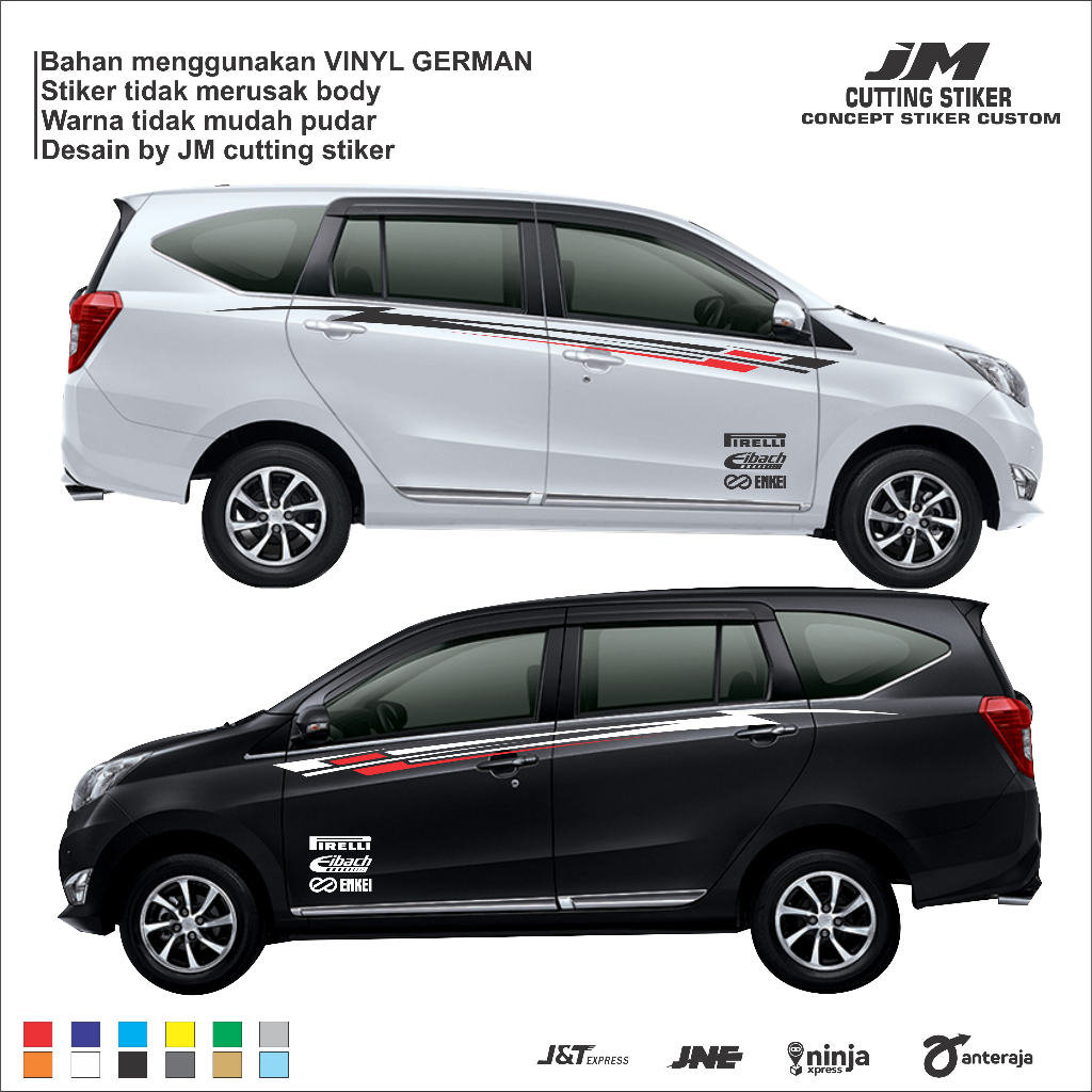 Stiker mobil sigra calya cutting stiker striping list mobil sigra calya