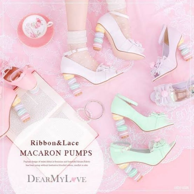 Dear My Love Macaron Cute pump shoes (Sepatu Lolita/kawaii)