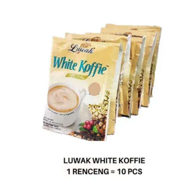 

[RSA]Kopi Luwak White Koffie Coffee renceng 10 x 20gr Rasa Original