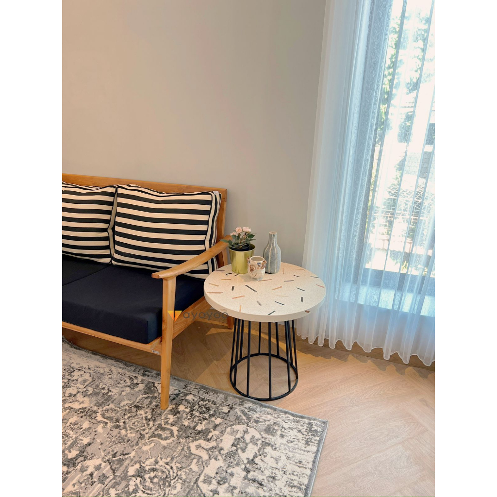 Ayoyoo Confetti Terazzo Umbrella Table - Meja Tamu