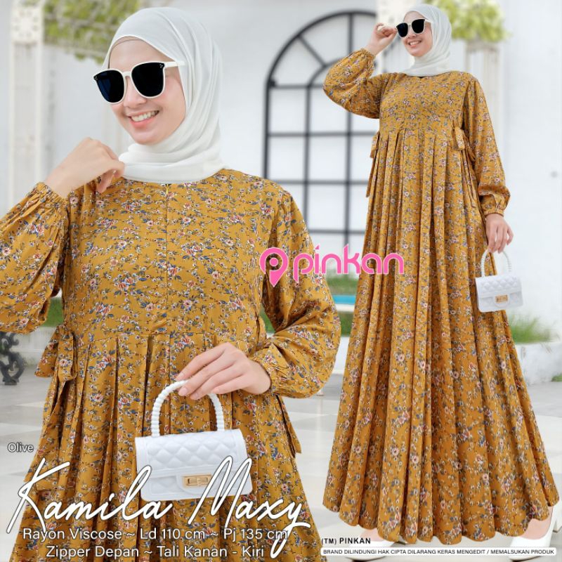 GAMIS BUSUI LD 110 ORIGINAL PINKAN KAMILA MAXI GAMIS MULIMAH
