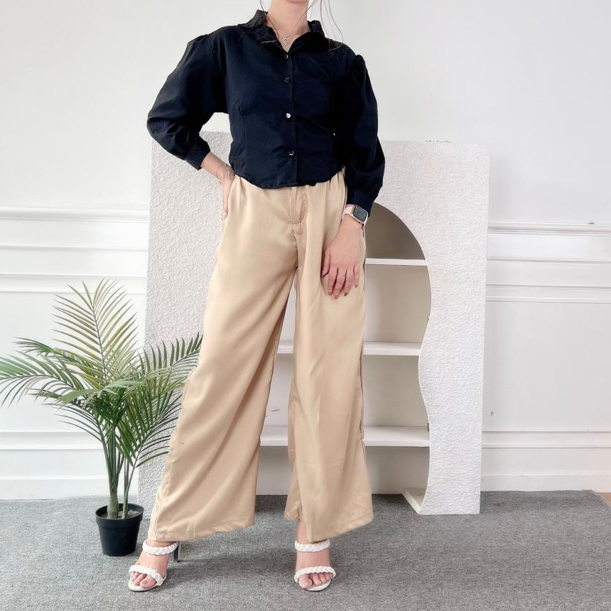 Atasan Kemeja Puff Chia Blouse