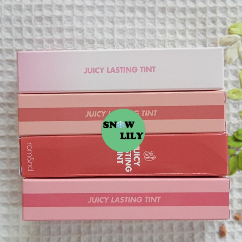 [READY INA] Romand Rom&nd Juicy Lasting Tint X COHA Bare Juicy No 25 Bare Grape 23 Nucadamia 24 Peel