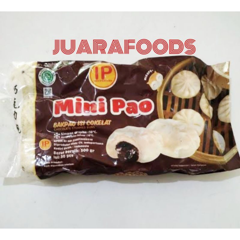 Bakpao mini pao IP rasa cokelat isi 30