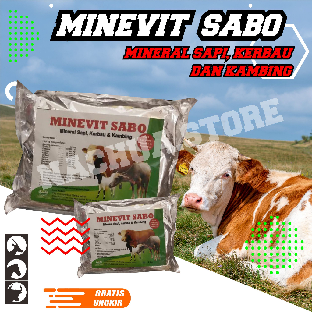 Minevit Sabo Mineral Sapi, kerbau dan kambing