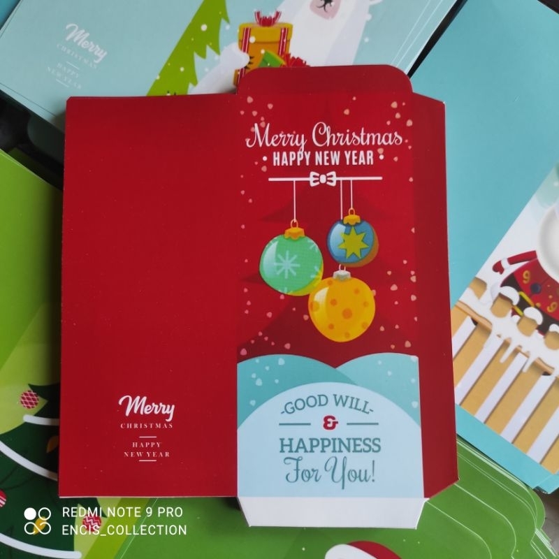 

[100 Lembar] Amplop Natal Jumbo free poastik