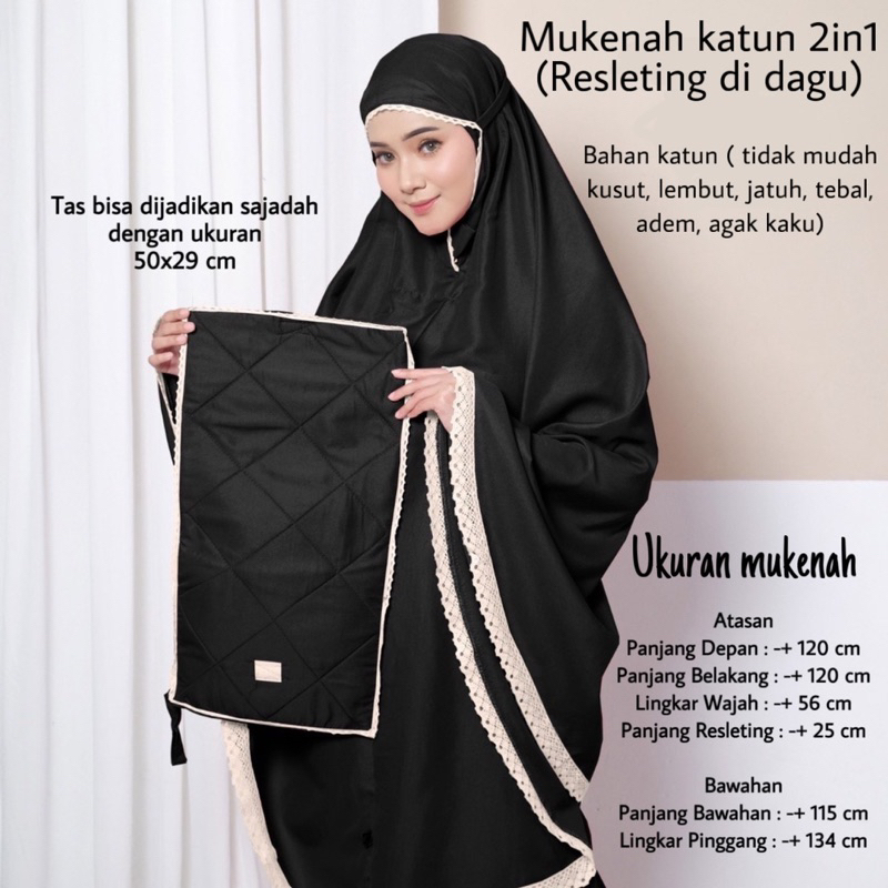 MUKENAH 2in1 dan Al Quran TERJEMAH A6 / Hampers set alat sholat / seserahan mukena / hardbox premium / katun resleting / parcel lebaran termurah / Hadiah orang tua / kado guru / hardbox premium /Termurah / Qur'an terjemahan bahasa indo sampul resleting