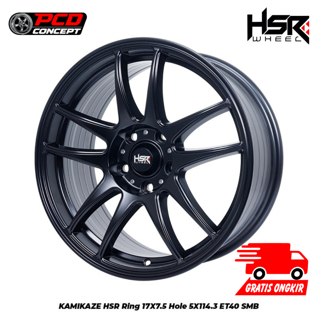 VELG MOBIL RACING HSR KAMIKAZE R17 VELG WORK KIWAMI RING 17 LOBANG 5X114,3