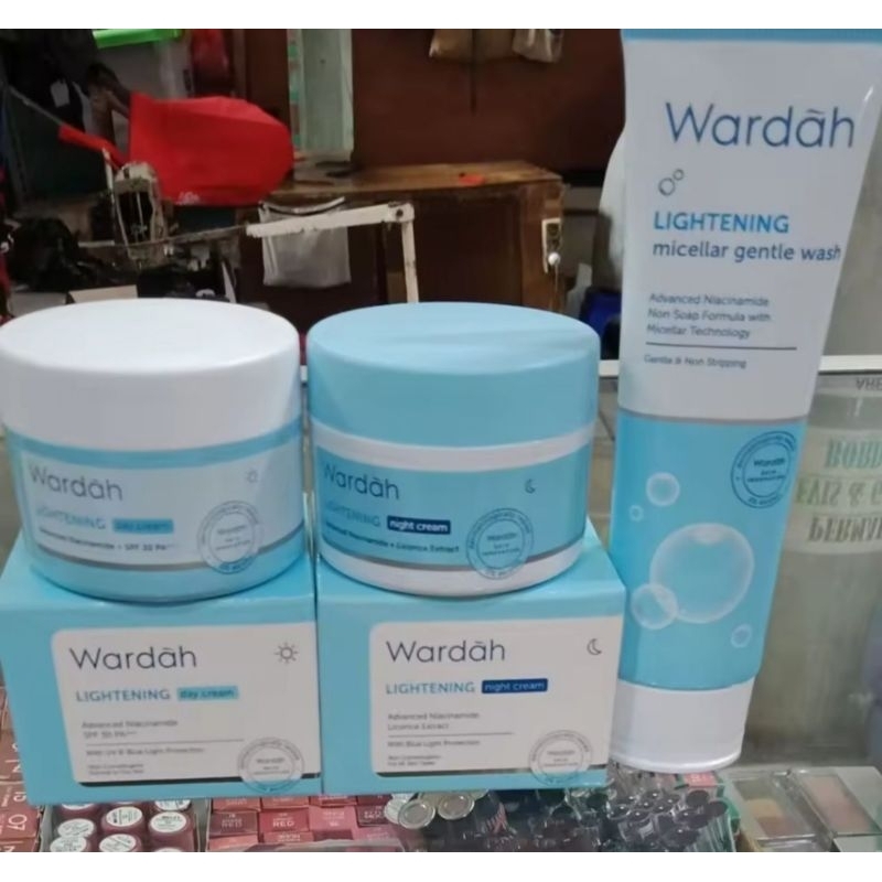 wardah paket siang malam facialwash