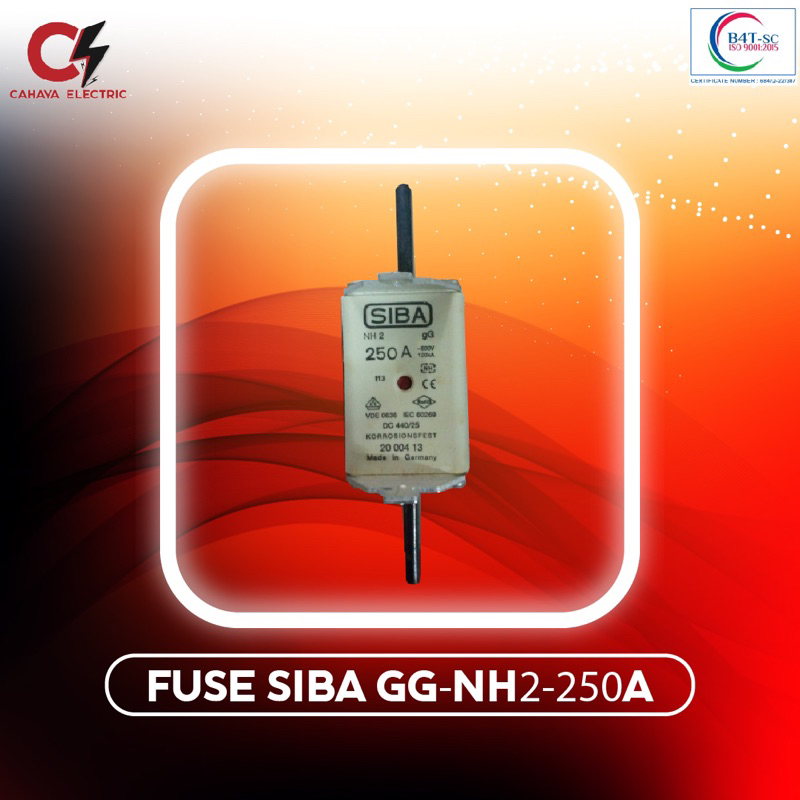 FUSE GG NH2-250A/NHII-250A/NH2-250 AMPERE SIBA ORIGINAL