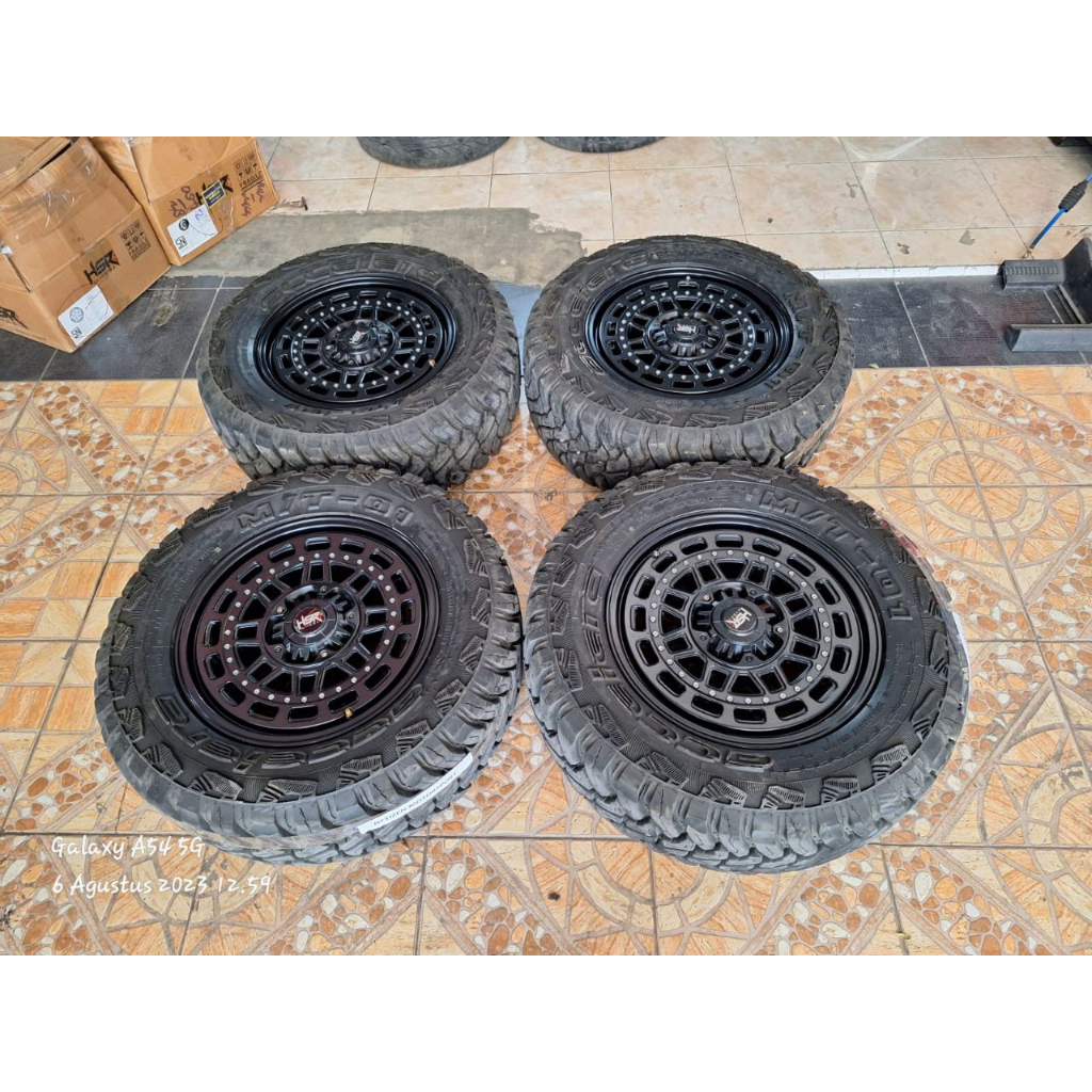 Velg Mobil Seken Ring 17 HSR MYTH08 Paket Ban Offroad MT Untuk Pajero Fortuner Triton Ranger Dll