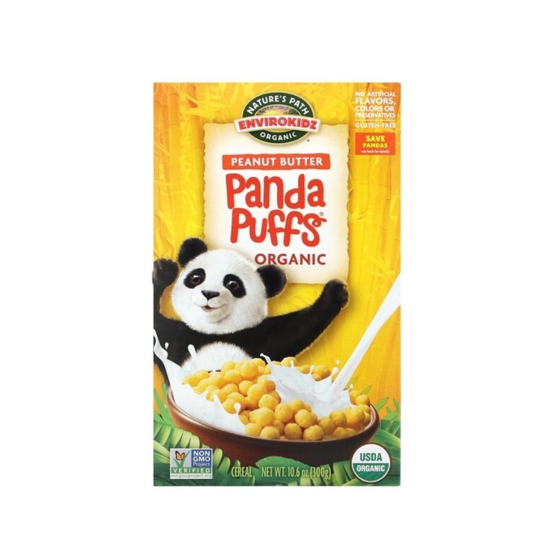 

Nature's Path Envirokidz Organic Peanut Butter Panda Puffs Cereal 10.6 oz 300 gr