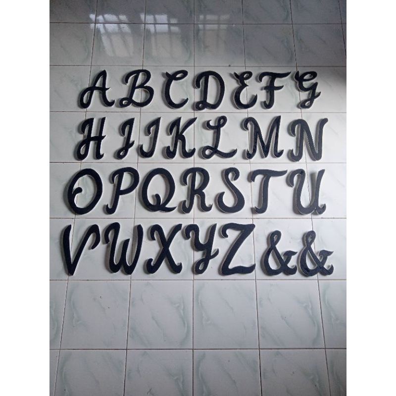 Huruf inisial abjad Dari A sampai Z untuk dekor tunangan pengantin out door/in door bahan Spon karet